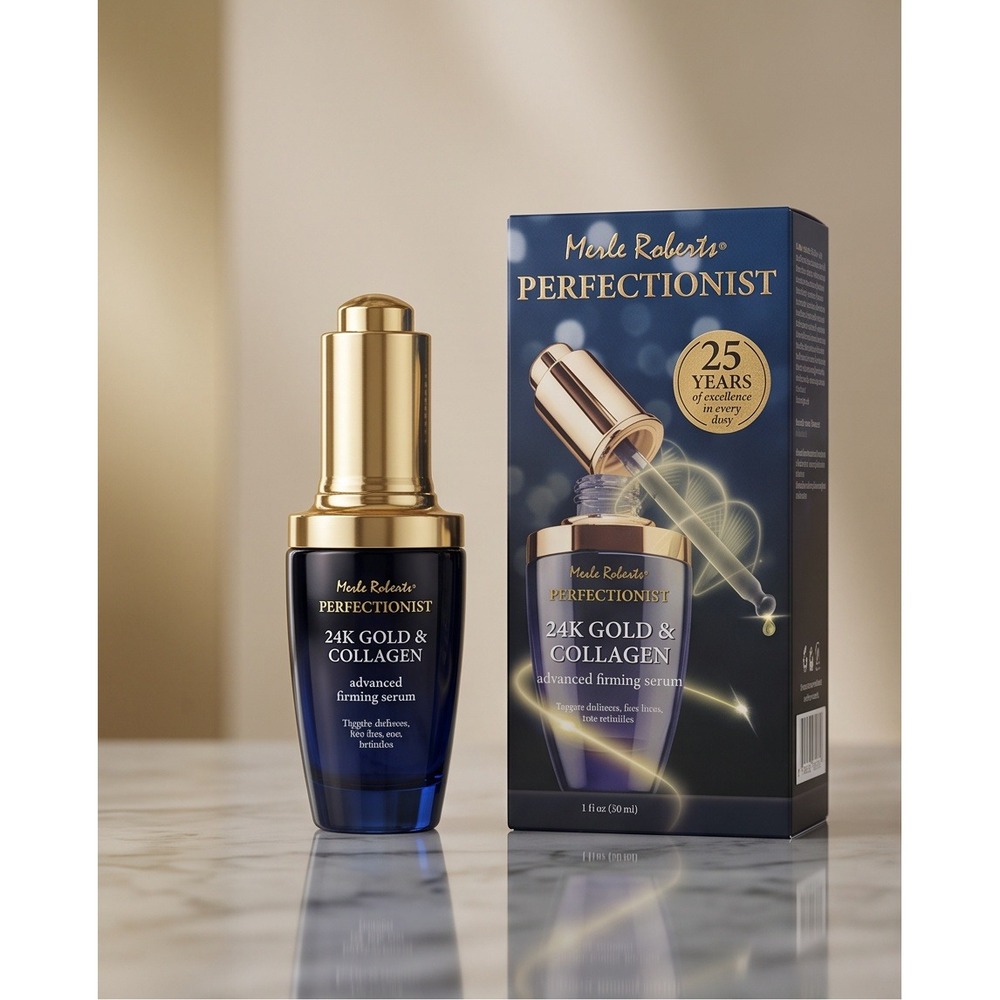 Merle Roberts Perfectionist 24K Gold & Collagen Advanced Firming Serum 1oz 30ml